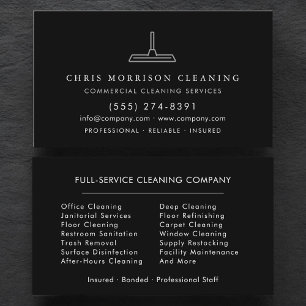 Cleaning Services Business Card