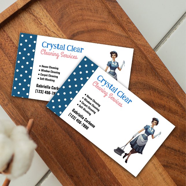 Cleaning Services Business Card (Creator Uploaded)