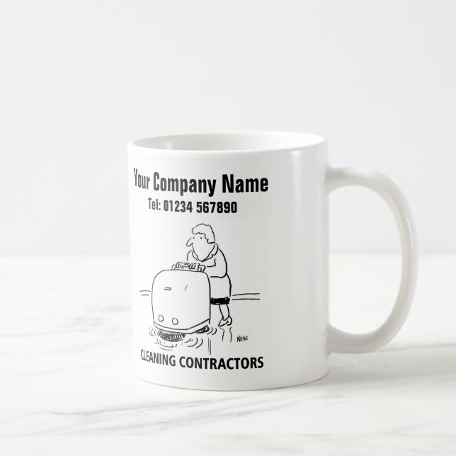Cleaning Services Cartoon Mug (Right)
