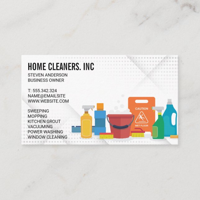 Cleaning Services | Home Maid Service  Business Card (Front)
