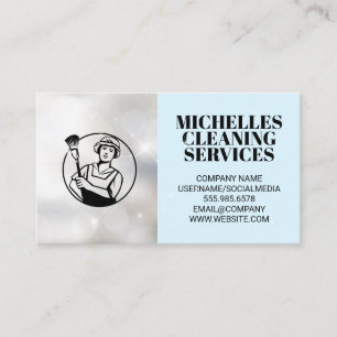 Cleaning Services House Cleaning Equipment Busin Business Card