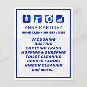 Cleaning services icons  flyer
