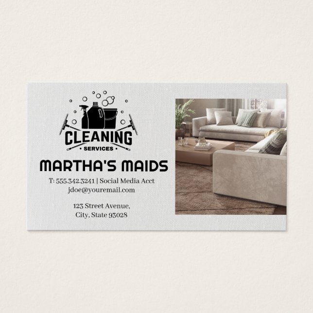 Cleaning Services Logo | Living Room (Front)