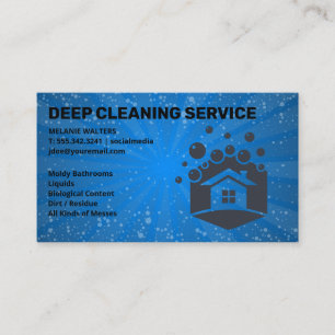 Cleaning Services Maid Cleaning Logo Business Card