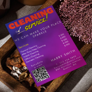 Cleaning Services Maid Price Scan To Connect  Invitation