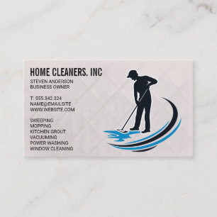 Cleaning Services Maid Service Janitor Business Card
