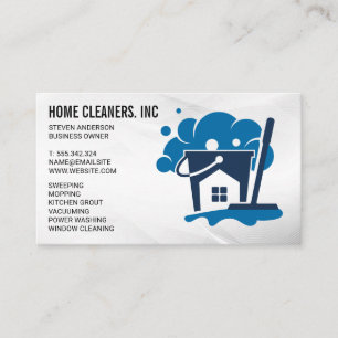 Cleaning Services   Sanitising Tools Business Card