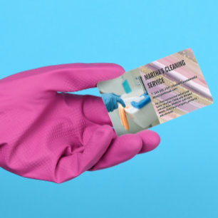 Cleaning Services Supplies Maids Business Card