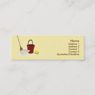 Cleaning - Skinny Mini Business Card