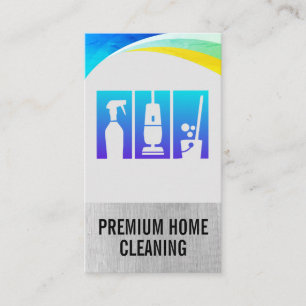 Cleaning Spray Vacuum Mop Business Card
