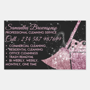 Cleaning Star Rectangular Sticker