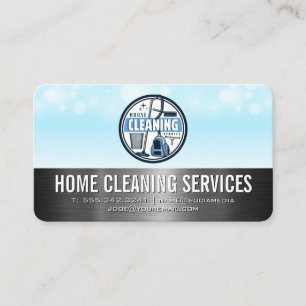 Cleaning Supplies Chores Janitorial Services Business Card