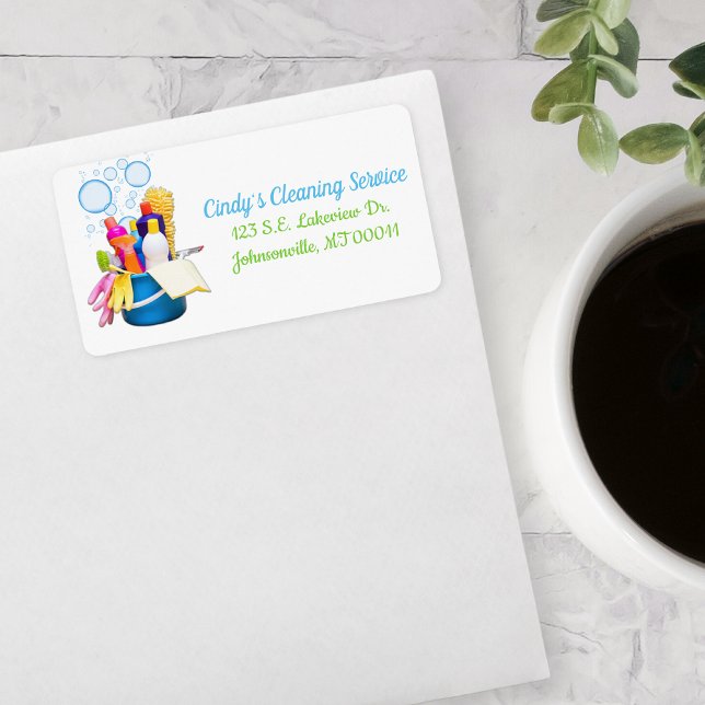 Cleaning Supplies Design House Cleaning Services  Label (Creator Uploaded)