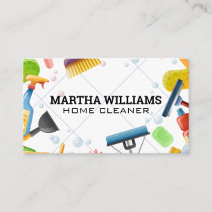 Cleaning Tools   Floor Tiles Business Card