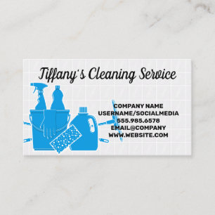 Cleaning Tools   House Services   Tiles Business Card