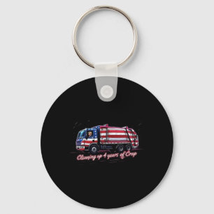 Cleaning Up 4 Years Of Crap Vote Trump 2024 Electi Key Ring