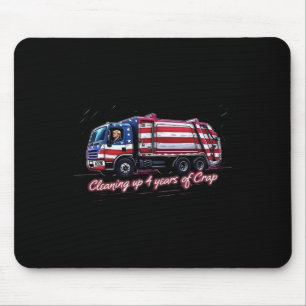 Cleaning Up 4 Years Of Crap Vote Trump 2024 Electi Mouse Pad