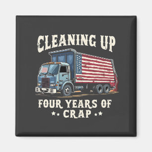 Cleaning up Your 4 years Trump Garbage Inaguration Magnet