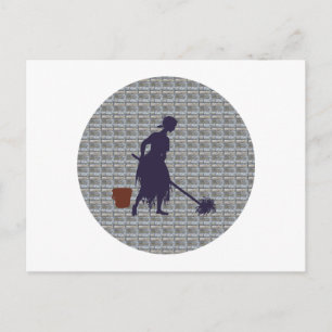 cleaning woman Cinderella charwoman Cinderella Postcard