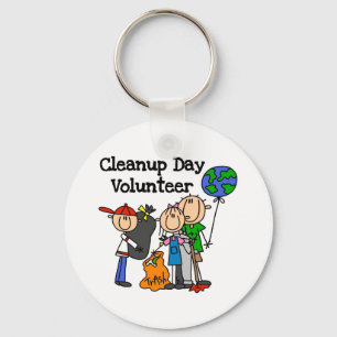 Cleanup Day Volunteer T-shirts and Gifts Key Ring