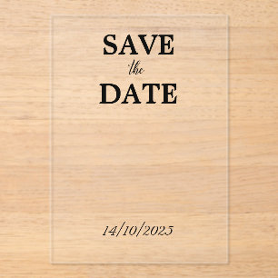 Clear Acrylic Invitations