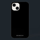 Clear Black iPhone Case With Name<br><div class="desc">Clear black iPhone case with changeable text,  where you can add your name or any other text</div>
