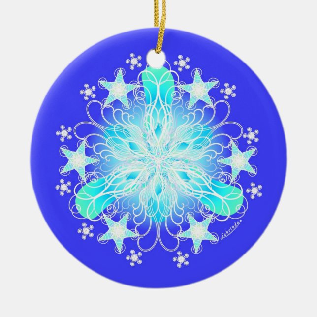 Clear & Bless the Air Ceramic Tree Decoration (Front)