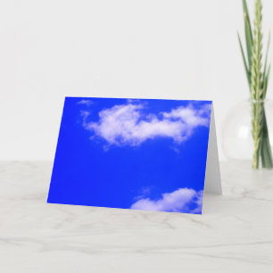 Clear Blue Sky and White Clouds Card