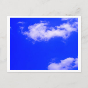 Clear Blue Sky and White Clouds Holiday Postcard