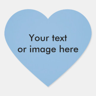 Clear blue sky photo template heart sticker
