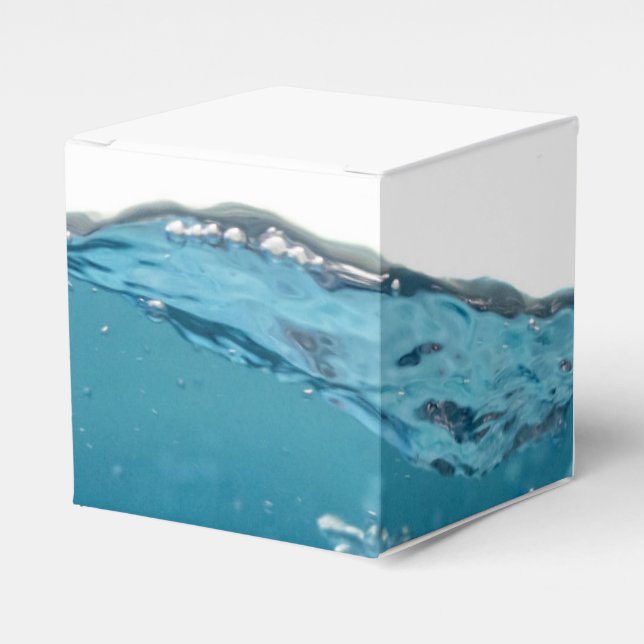 Clear Blue Wave Favour Box (Front Side)