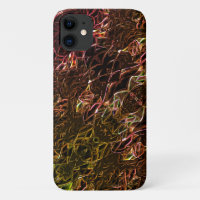 Clear brown neon mirroring style with flashy lines