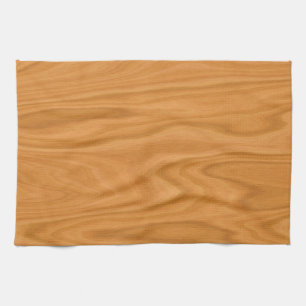 Clear brown wood background tea towel