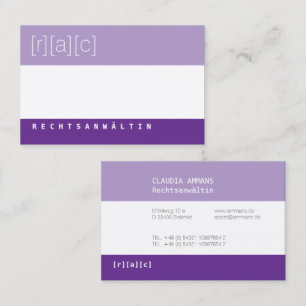Clear, colourful, clear business card (3c)