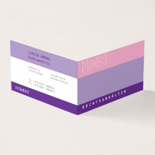 Clear, colourful, clear business card (3c)