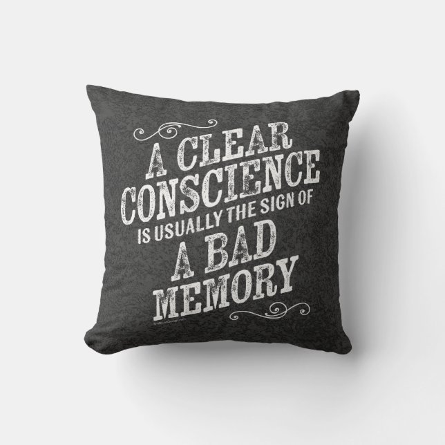 Clear Conscience Cushion (Front)