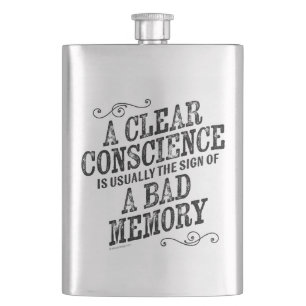Clear Conscience Hip Flask