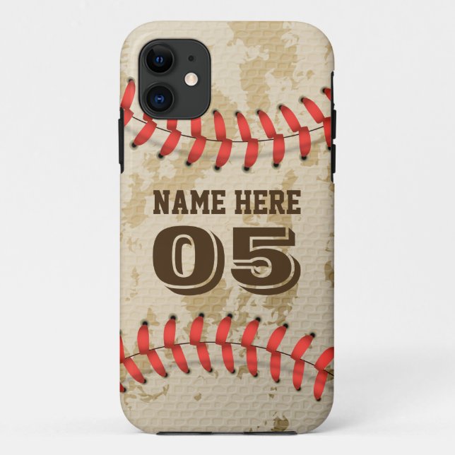 Clear Cool Vintage Baseball Case-Mate iPhone Case (Back)