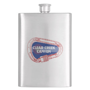 Clear Creek Canyon Colorado Climbing Carabiner Hip Flask