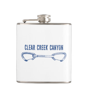 Clear Creek Canyon Colorado Climbing Quickdraw Hip Flask