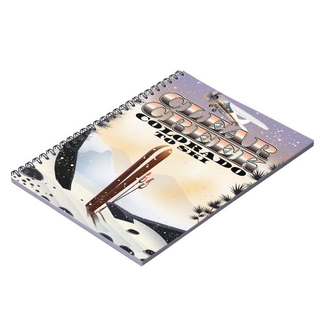 Clear Creek,, Colorado Ski poster. Notebook (Left Side)