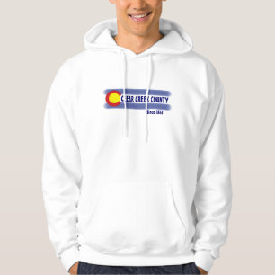 Clear Creek County Colorado local flag hoodie