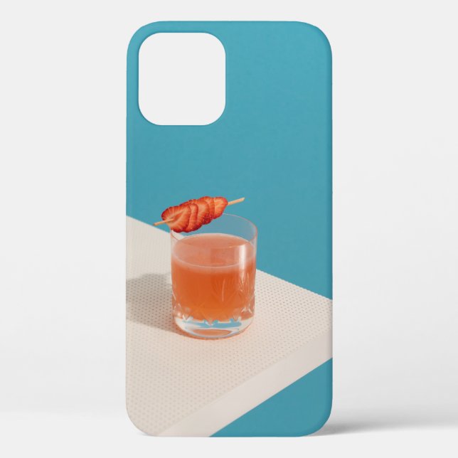 Clear drinking glass with brown liquid Case-Mate iPhone case (Back)