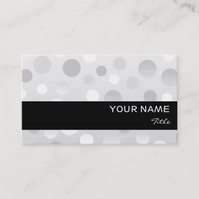 Clear Fizz business card template black stripe (Front)