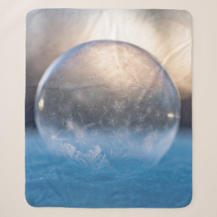 Clear glass ball sherpa blanket
