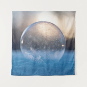 Clear glass ball tapestry