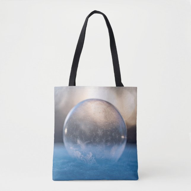 Clear glass ball tote bag (Front)