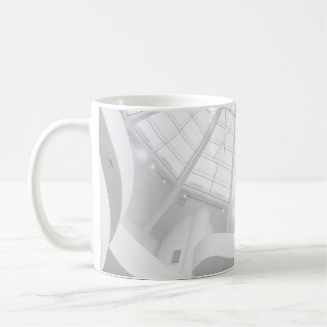 Clear glass roof coffee mug (Left)