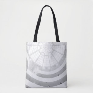 Clear glass roof tote bag