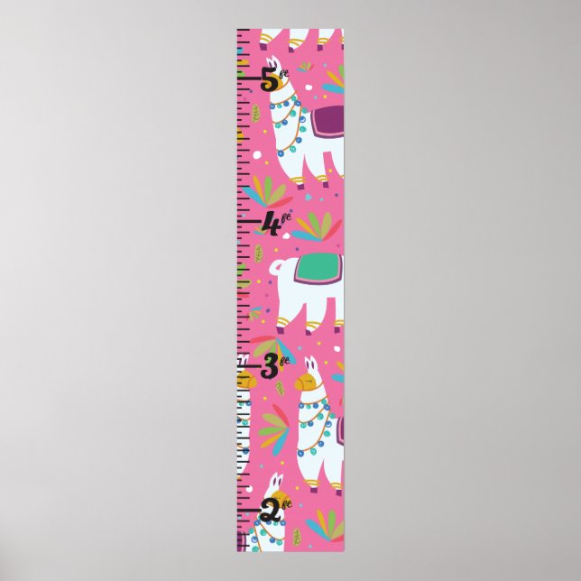 Clear Growth Chart Llama (Front)